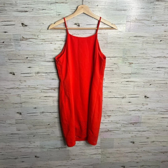 Banana republic dress size 4 orange  red - Picture 7 of 9
